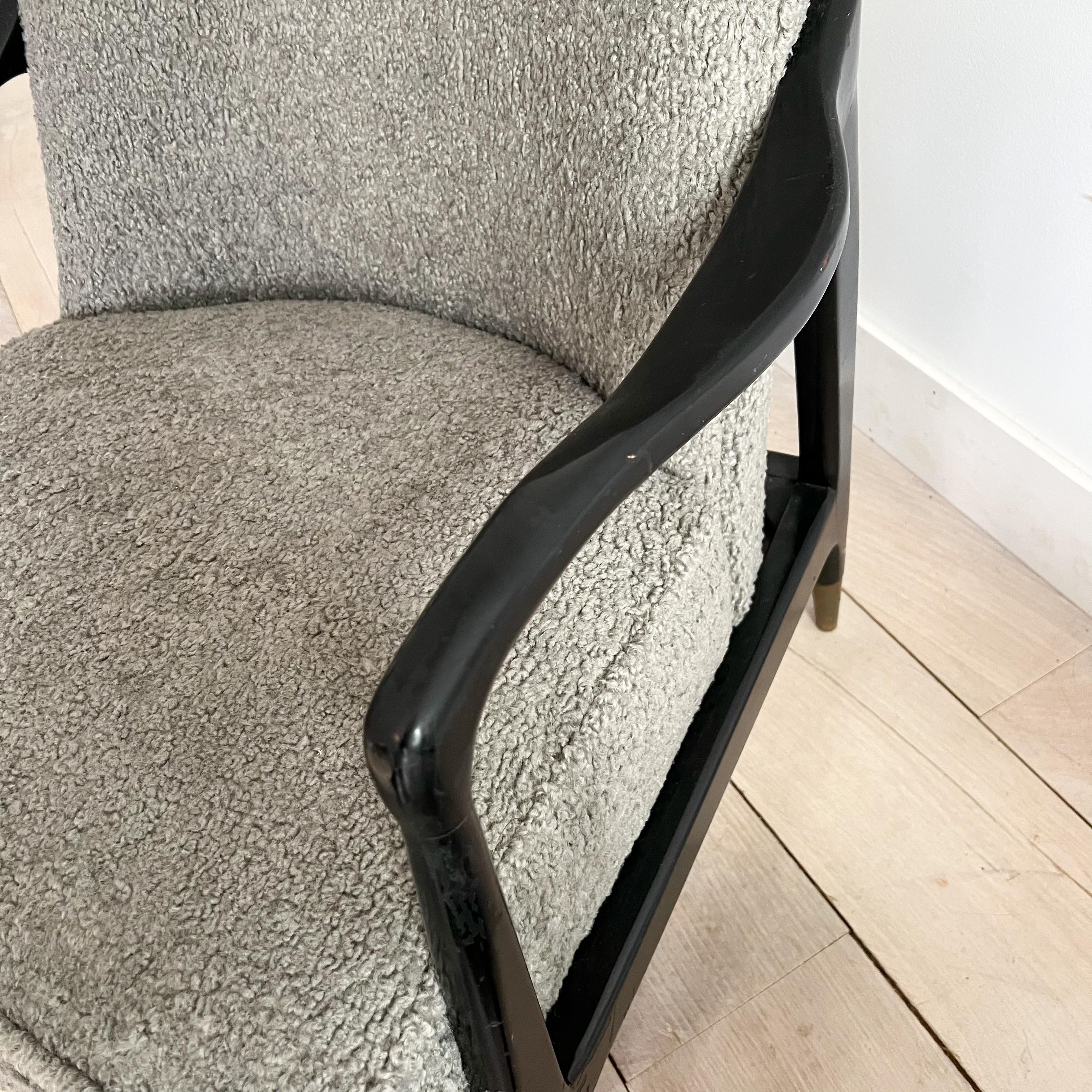 Pair of Mid-Century Modern Lounge Chairs - Gio Ponti Style 2