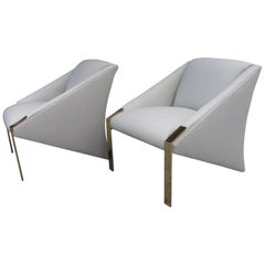Pair of Mid-Century Modern Lounge Club Chairs