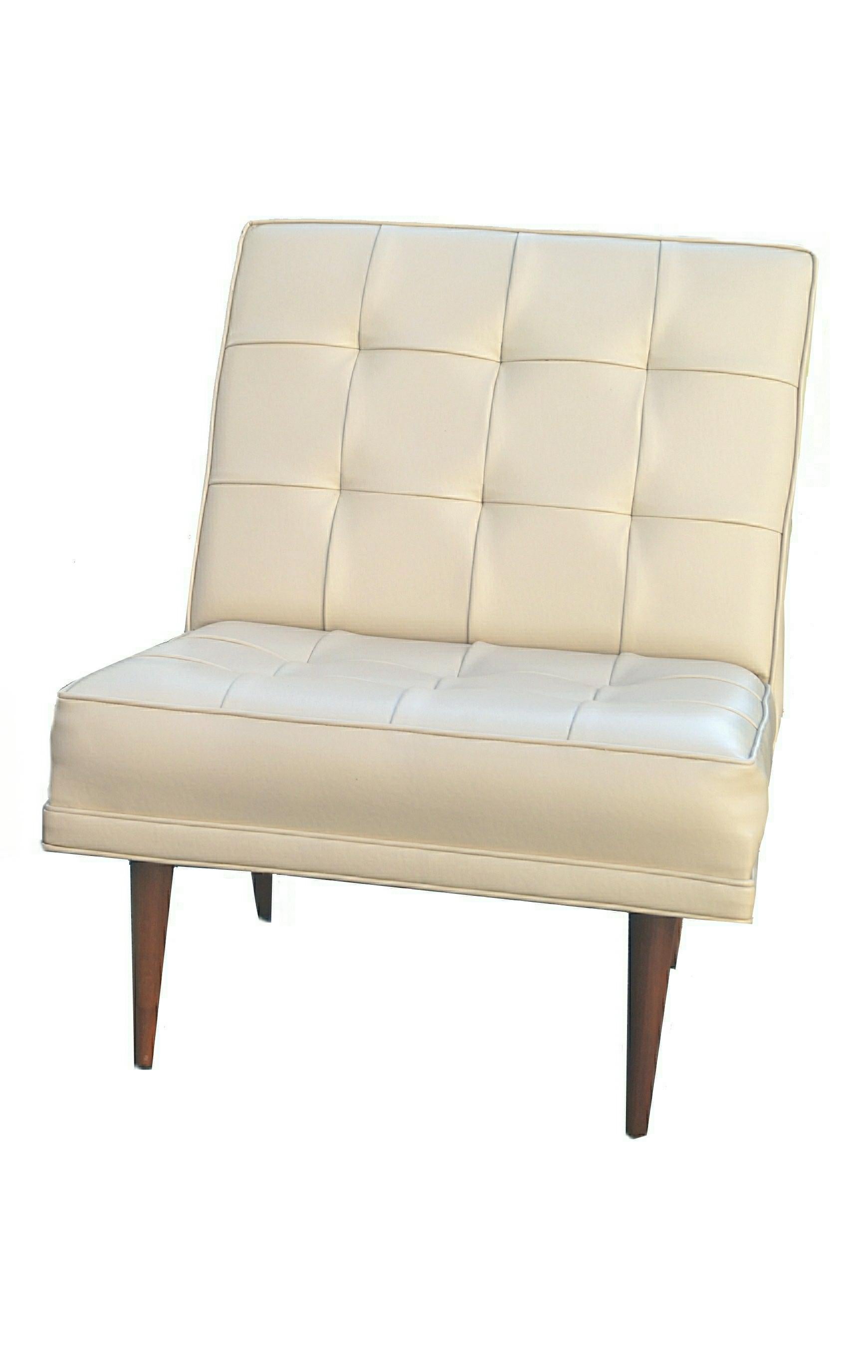Ein Paar moderne Lounge-Sessel ohne Armlehne aus der Mitte des Jahrhunderts in der Art von Paul McCobb (Sonstiges) im Angebot