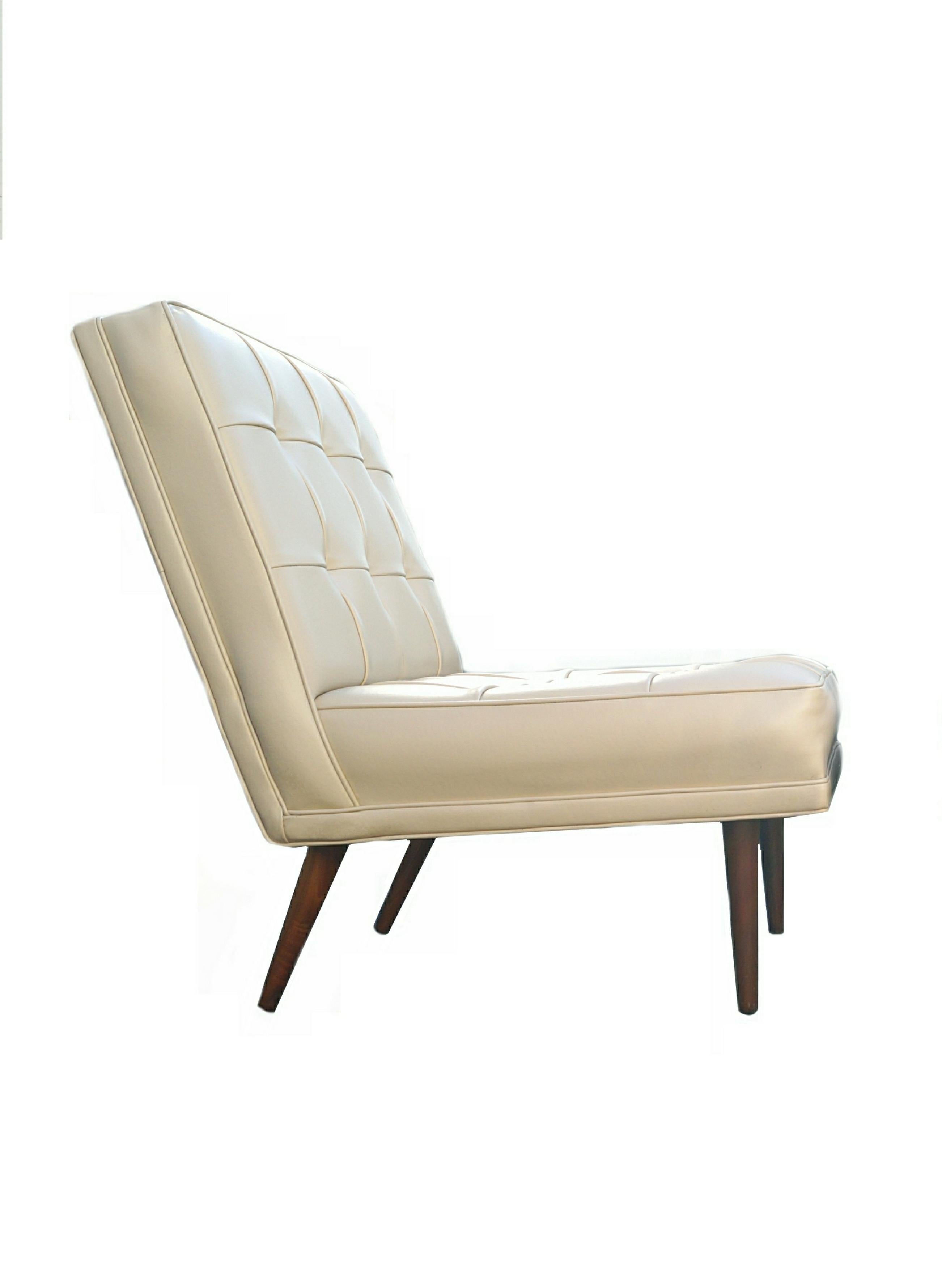 Ein Paar moderne Lounge-Sessel ohne Armlehne aus der Mitte des Jahrhunderts in der Art von Paul McCobb (Ende des 20. Jahrhunderts) im Angebot