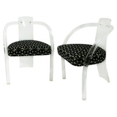 Pair of Mid-Century Modern Lucite Armchairs