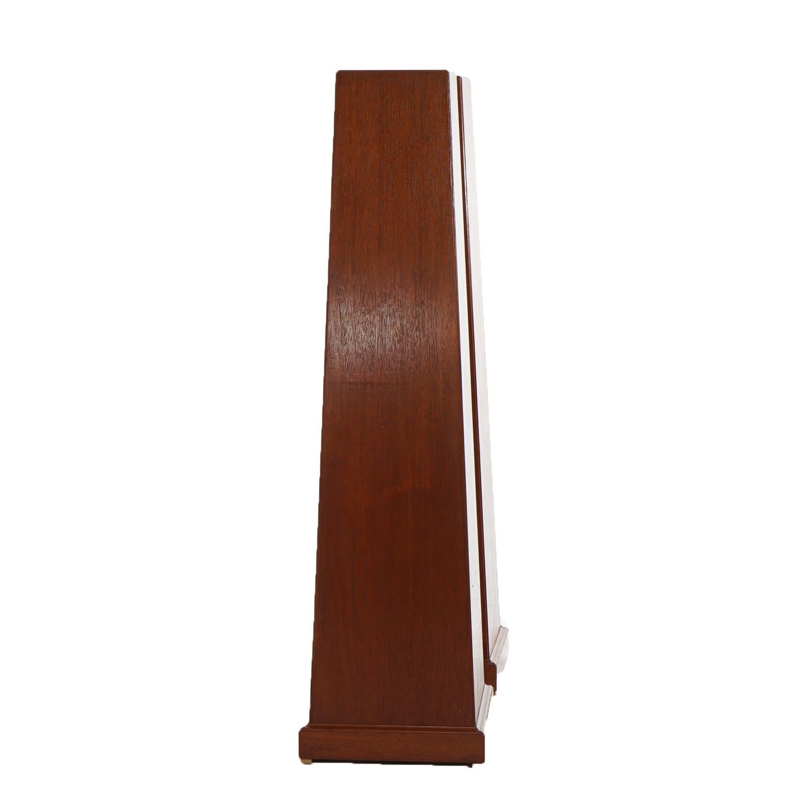 Pair of Mid Century Modern Mahogany Flare Form Sculpture Display Stands 20thC For Sale 2