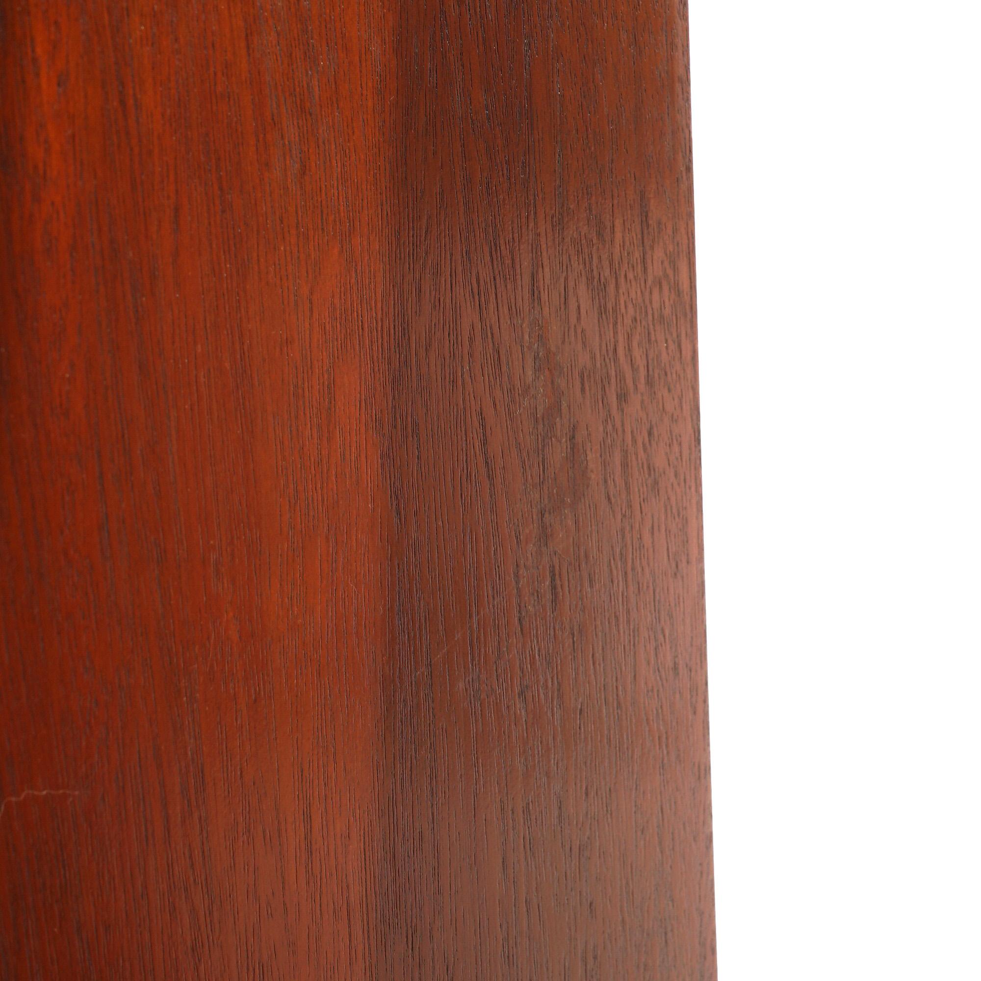 Pair of Mid Century Modern Mahogany Flare Form Sculpture Display Stands 20thC For Sale 4