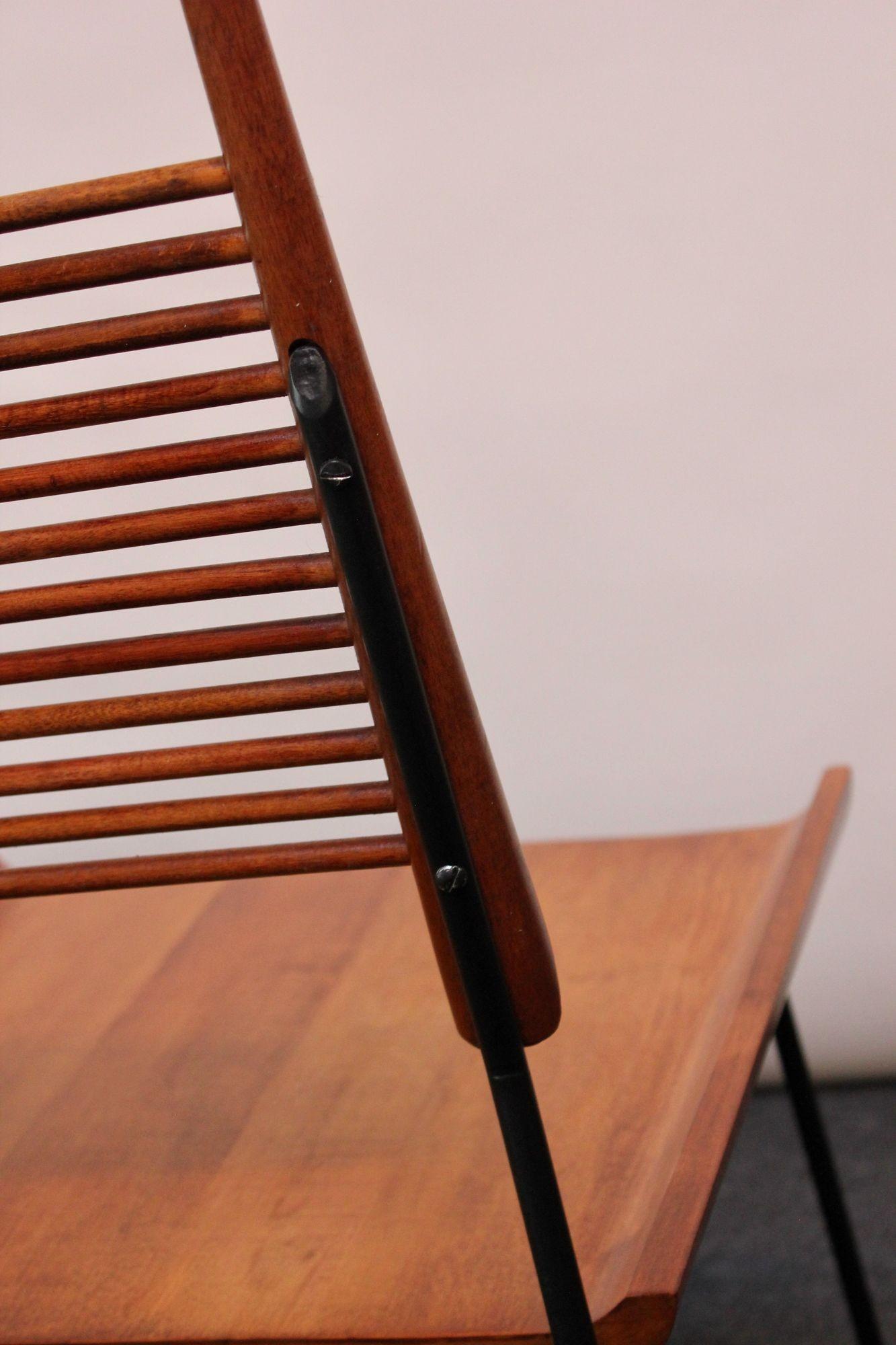Paire de chaises « Shovel » en érable et fer de style mi-siècle moderne par Paul Mccobb en vente 2