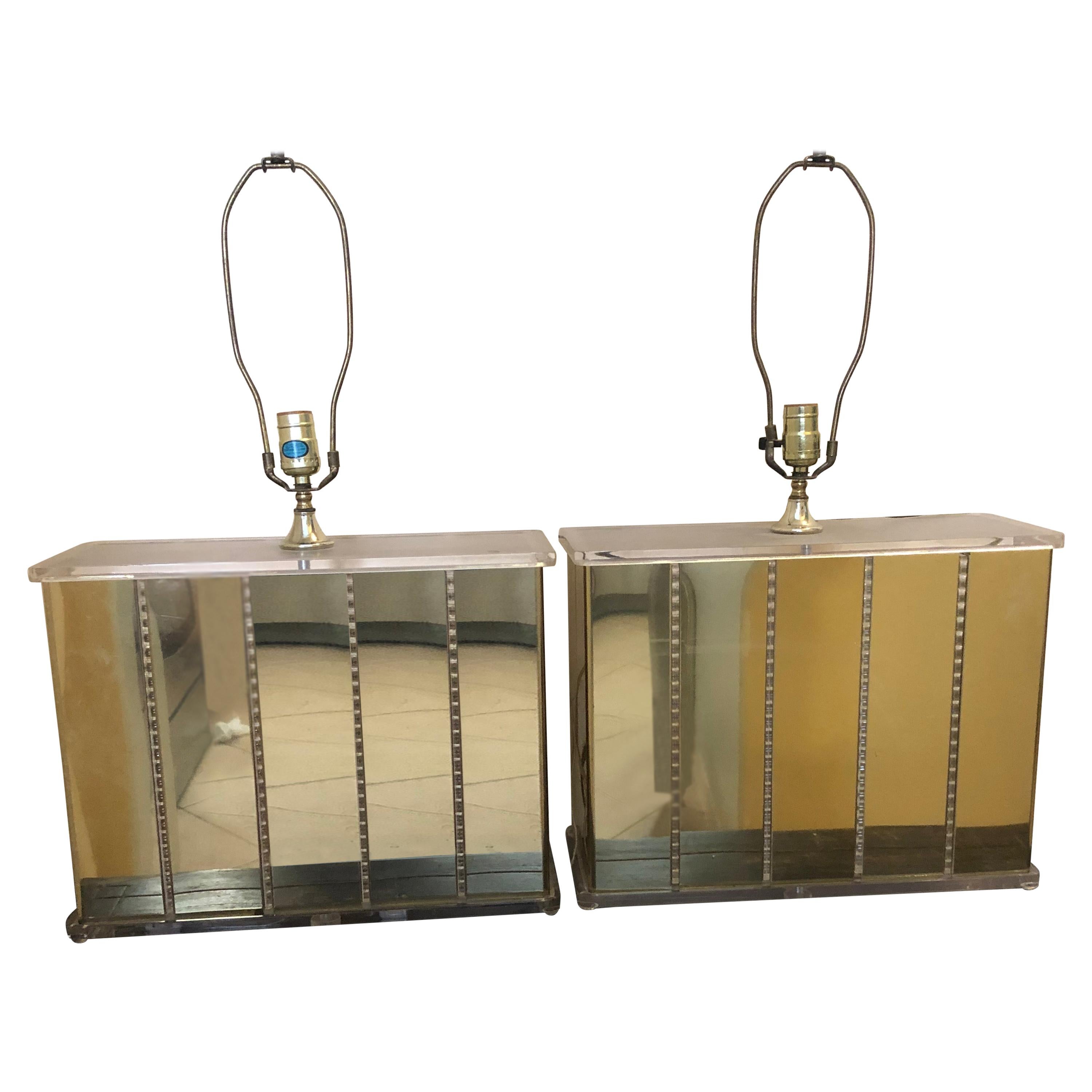Pair of Mid-Century Modern Meets Hollywood Regional Lamps For Sale