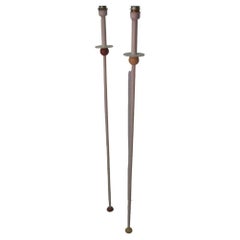 Pair of Mid-Century Modern Memphis Floor Lamps Italy, C1984