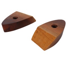Pair of Mid-Century Modern Mira Nakashima Candleholders from Nakashima Studio