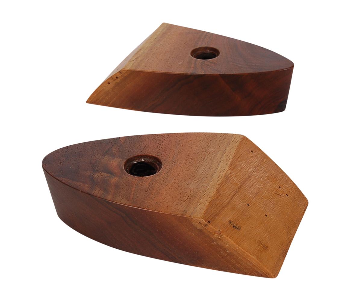 American Pair of Mid-Century Modern Mira Nakashima Candleholders from Nakashima Studio