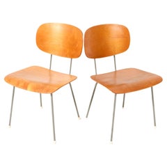 Paire de chaises d'appoint modernes du milieu du siècle dernier, modèle 116, de Wim Rietveld pour Gispen