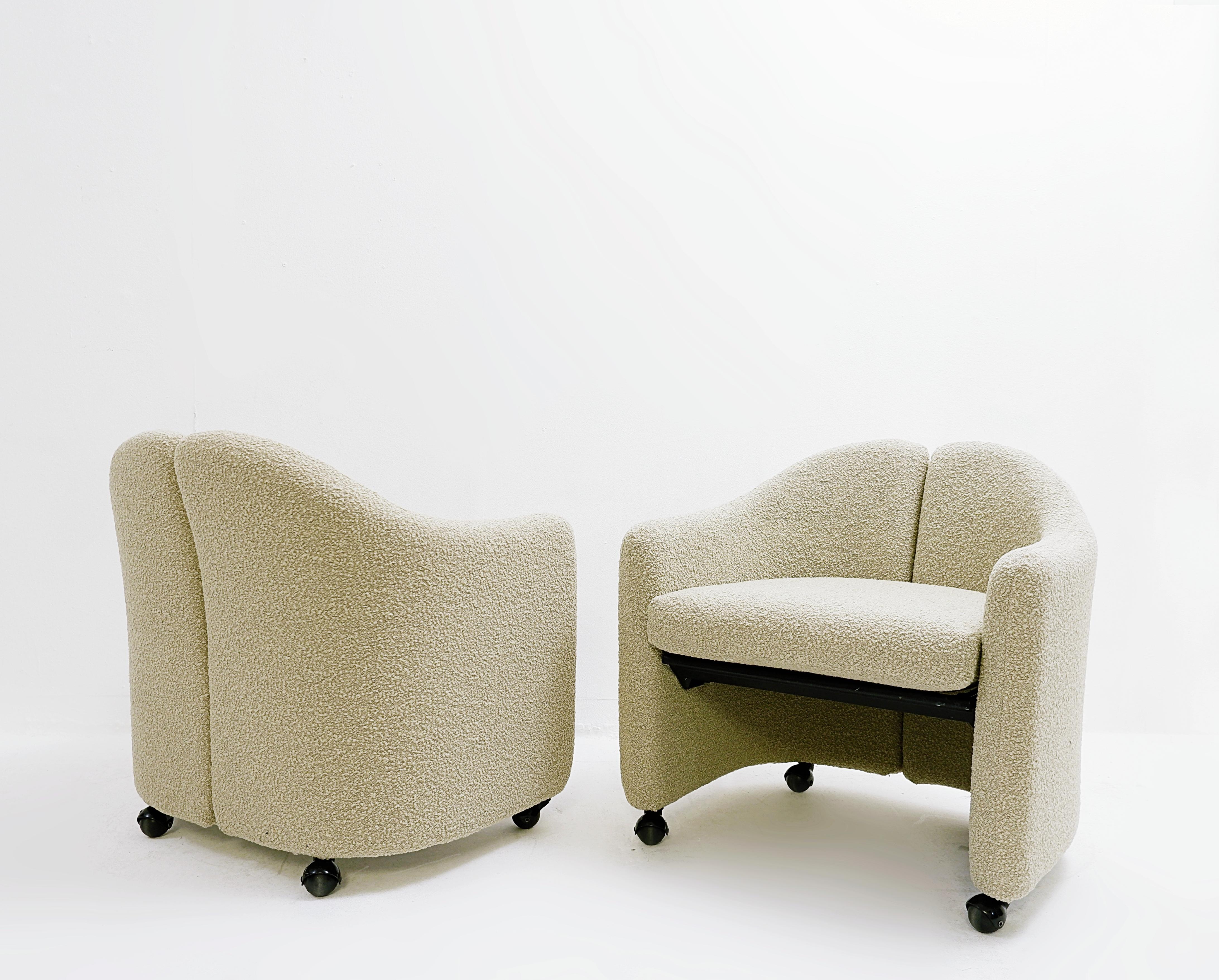 Pair of Mid Century Modern "Model Ps 142" Armchairs by Eugenio Gerli ...