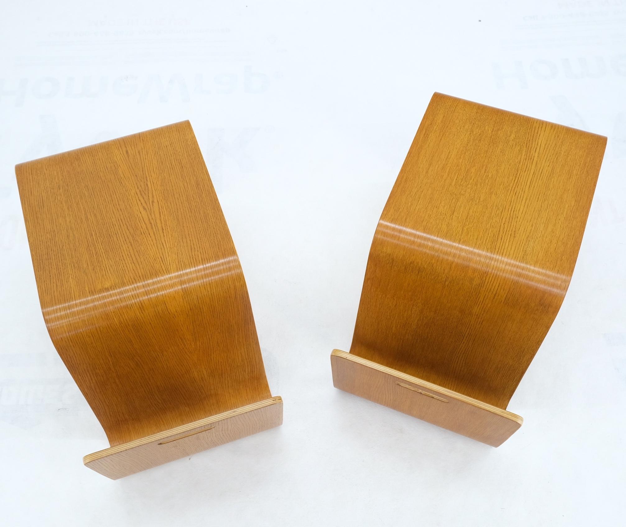 Pair of Mid-Century Modern Molded Plywood End Tables Magazine Racks Mint! For Sale 10