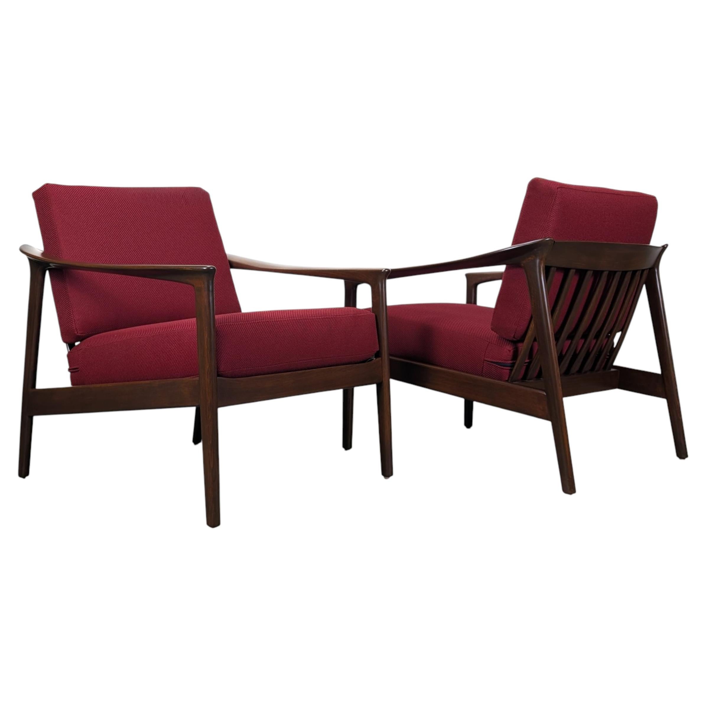Paire de chaises longues "Monterey" de Folke Ohlsson pour Dux, de style moderne du milieu du siècle dernier