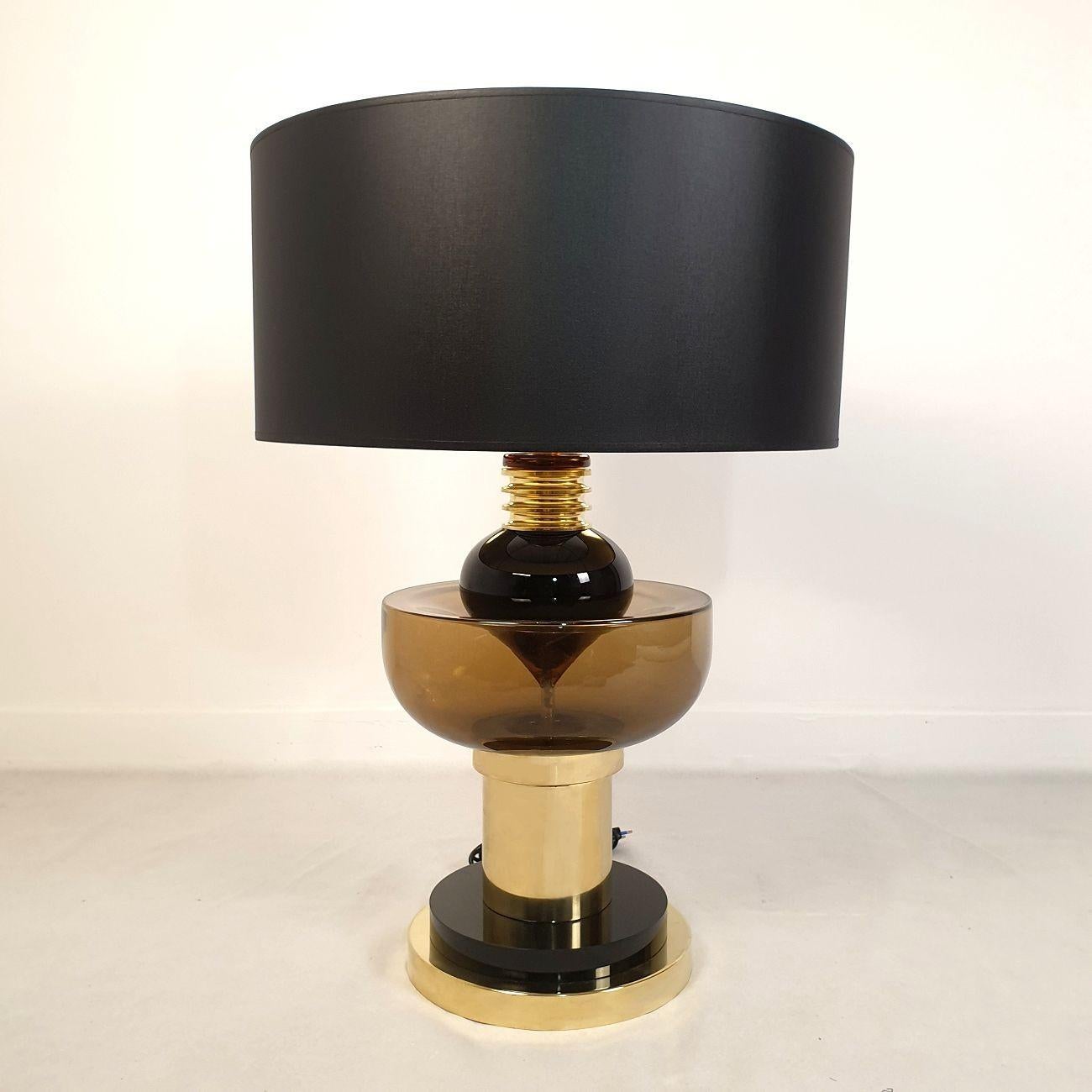 Mid-Century Modern Paire de lampes en verre de Murano mi-siècle moderne en vente