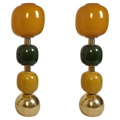 Pair of Mid-Century Modern Murano glass lamps