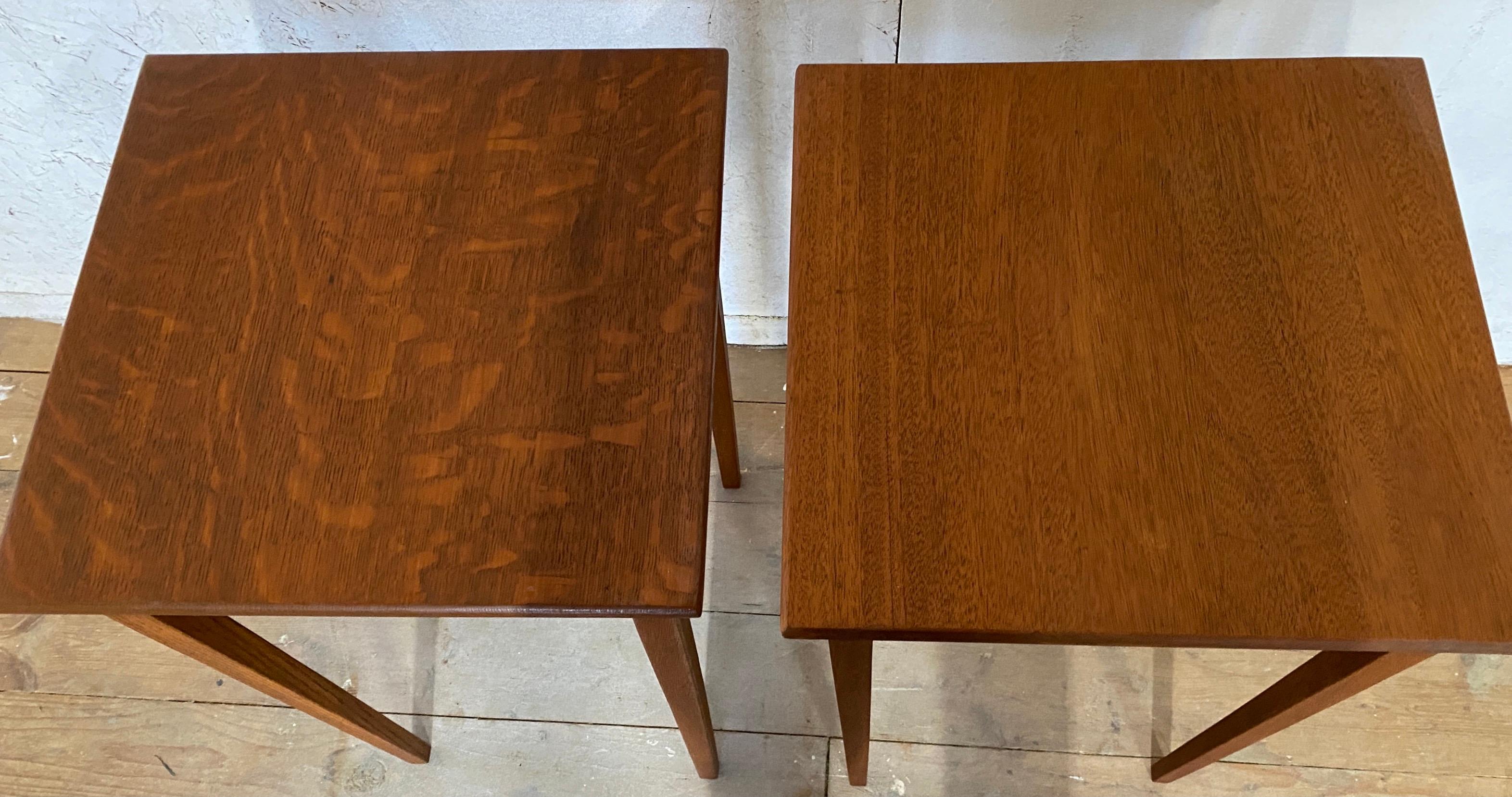 Pair of Mid-Century Modern Night Stands In Good Condition For Sale In Sheffield, MA