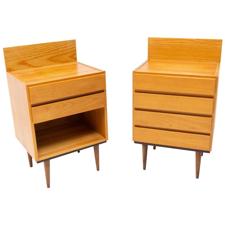 Pair of MidCentury Modern Night Stands from ÚP Závody Company, 1960s