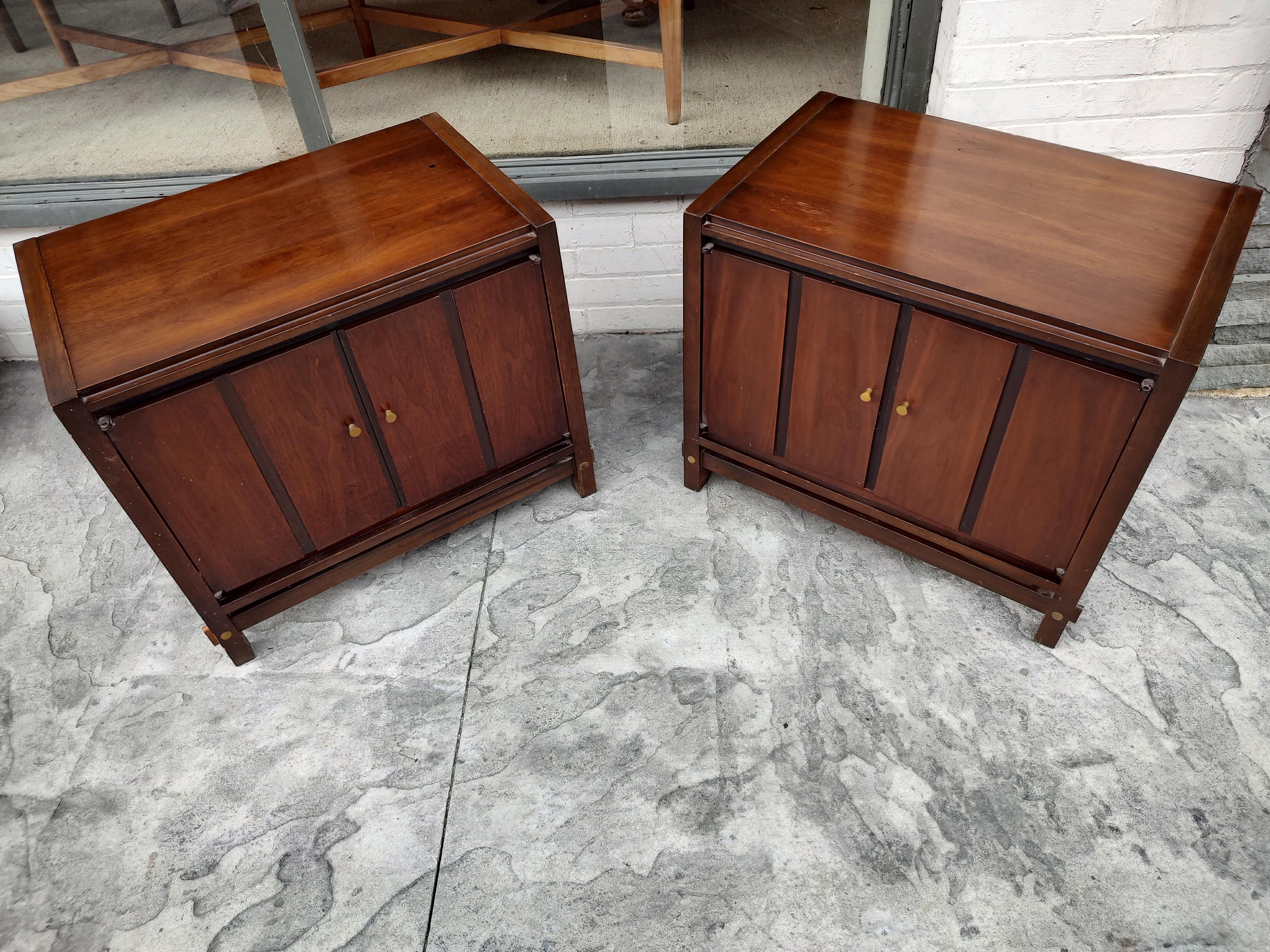 Pair of Mid Century Modern Night Tables by Lane C 1965 For Sale 2
