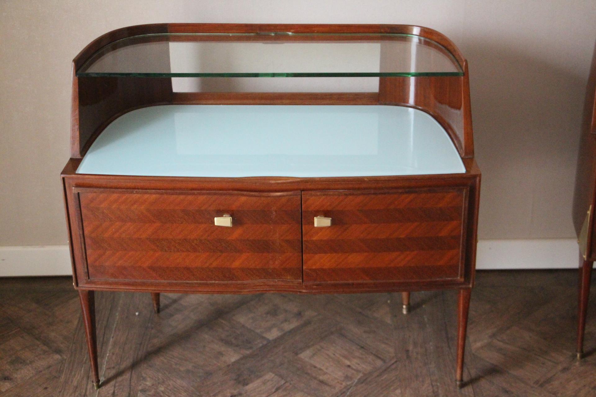 Pair of Mid-Century Modern Nightstands, Bed Side Tables by Paolo Buffa 8