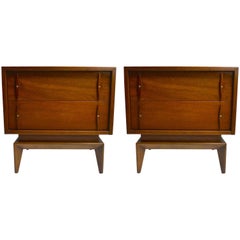 Pair of Mid-Century Modern Nightstands by American of Martinsville