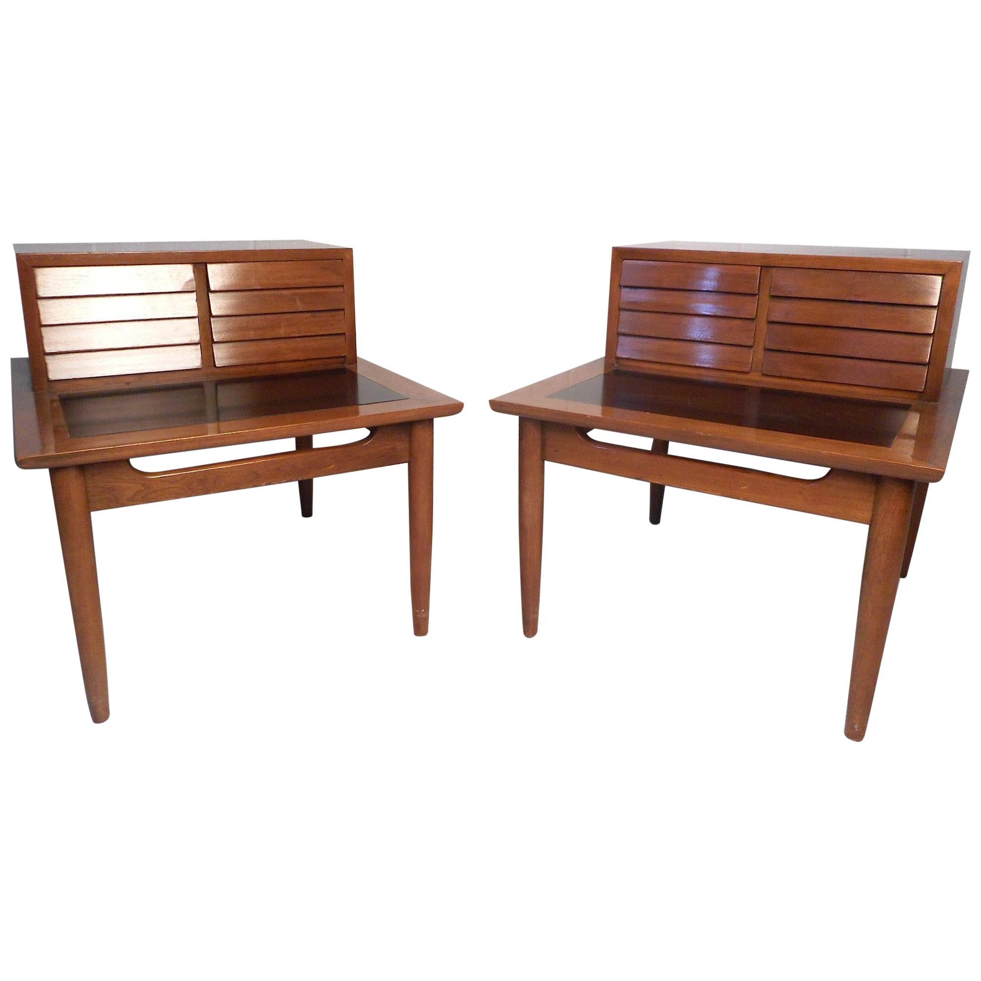 Pair of Mid-Century Modern Nightstands by American of Martinsville