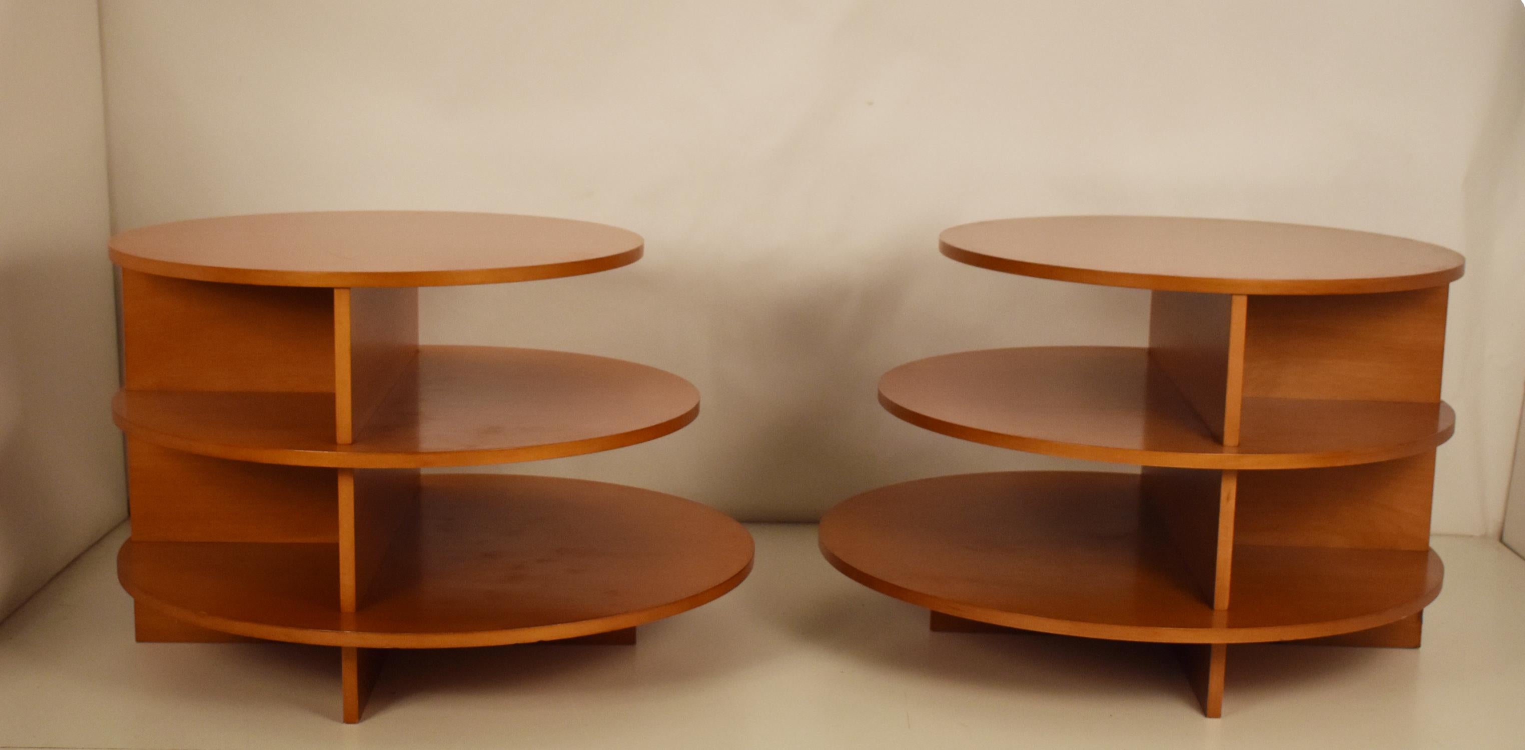 Wood Pair of Mid-Century Modern Novocomun Coffee Tables by Giuseppe Terragni for BD