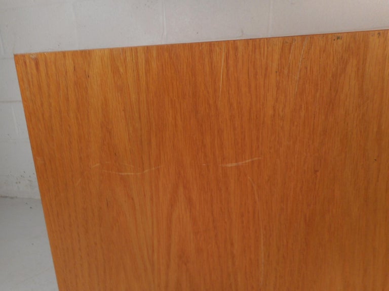 Pair of MidCentury Modern Oak and Rosewood Nightstands at 1stDibs