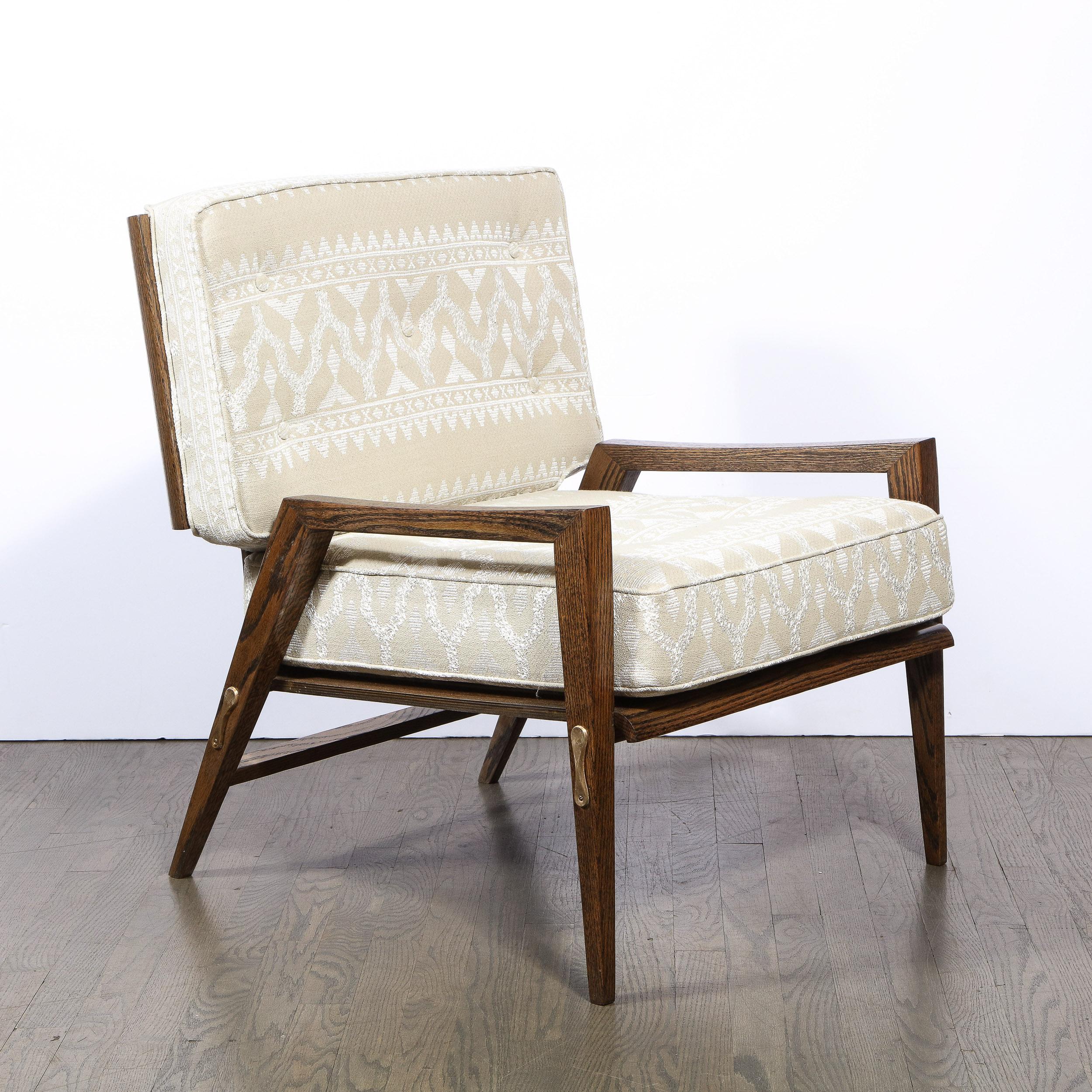 Pair of Mid Century Modern Oak Lounge Chairs by Harold Schwartz for Romweber Co. 4