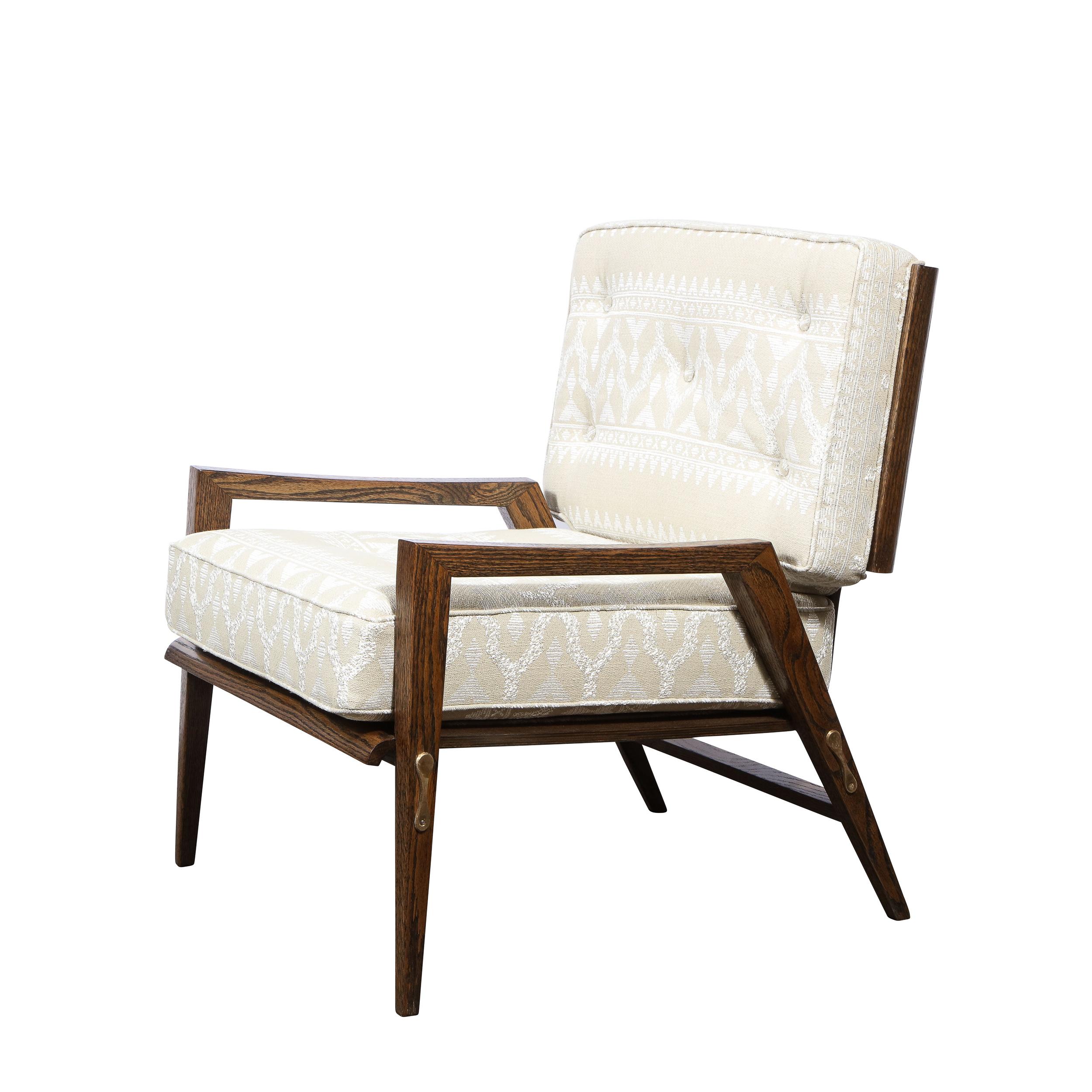American Pair of Mid Century Modern Oak Lounge Chairs by Harold Schwartz for Romweber Co.