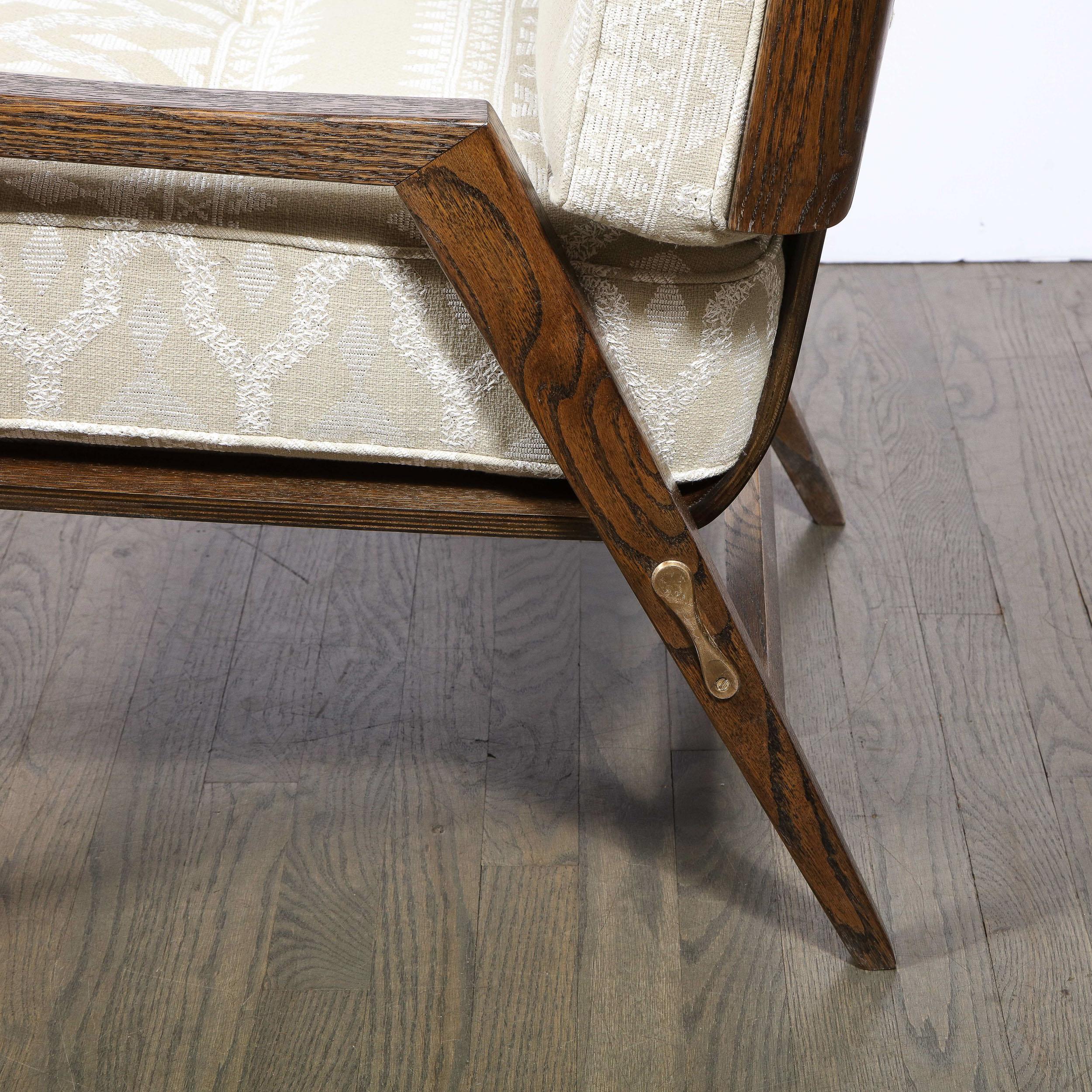 Pair of Mid Century Modern Oak Lounge Chairs by Harold Schwartz for Romweber Co. 1