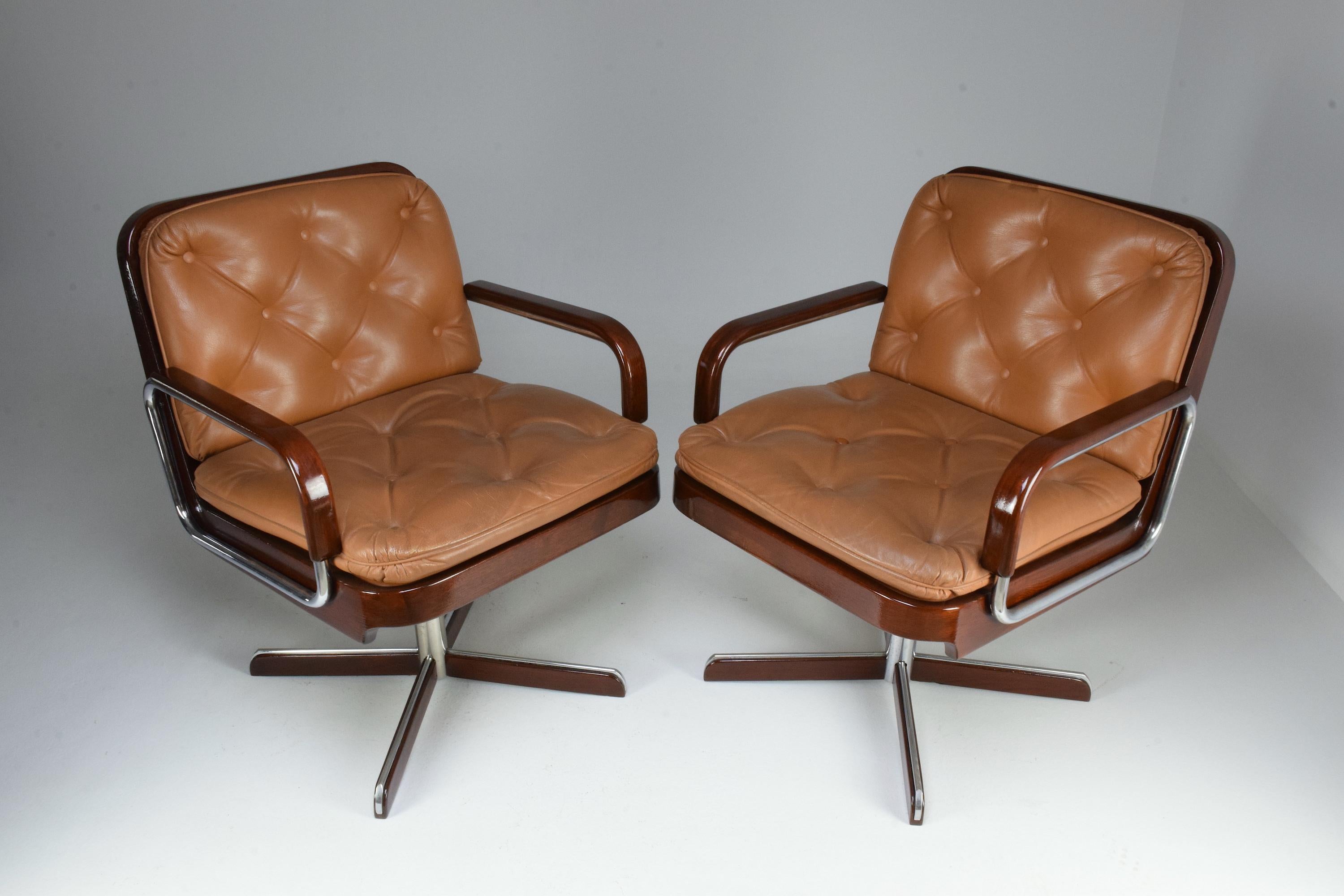 Pair of Mid-Century Modern Office Chairs by AG Barcelona, 1970s 5