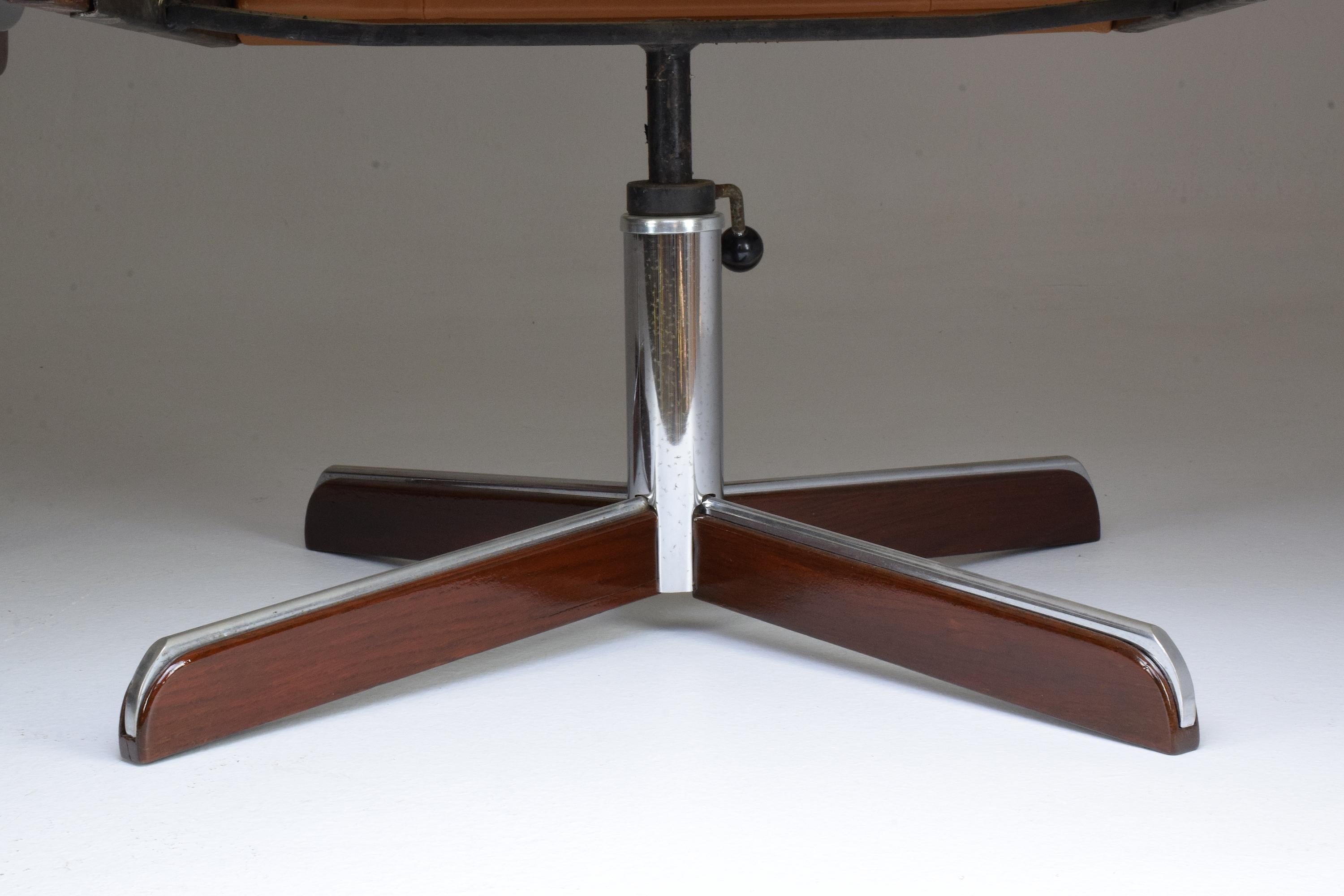 Spanish Pair of Mid-Century Modern Office Chairs by AG Barcelona, 1970s