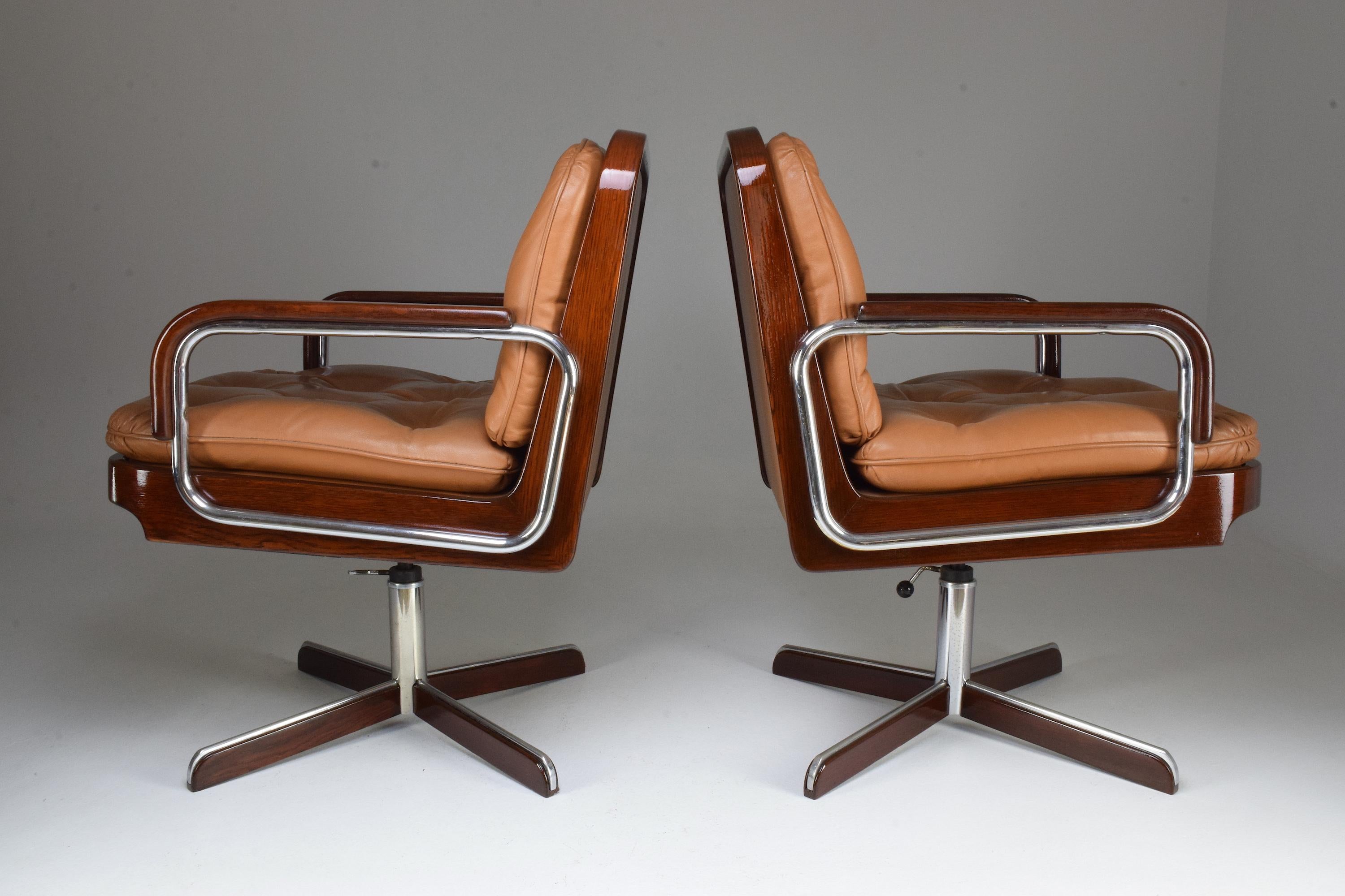 Pair of Mid-Century Modern Office Chairs by AG Barcelona, 1970s 1