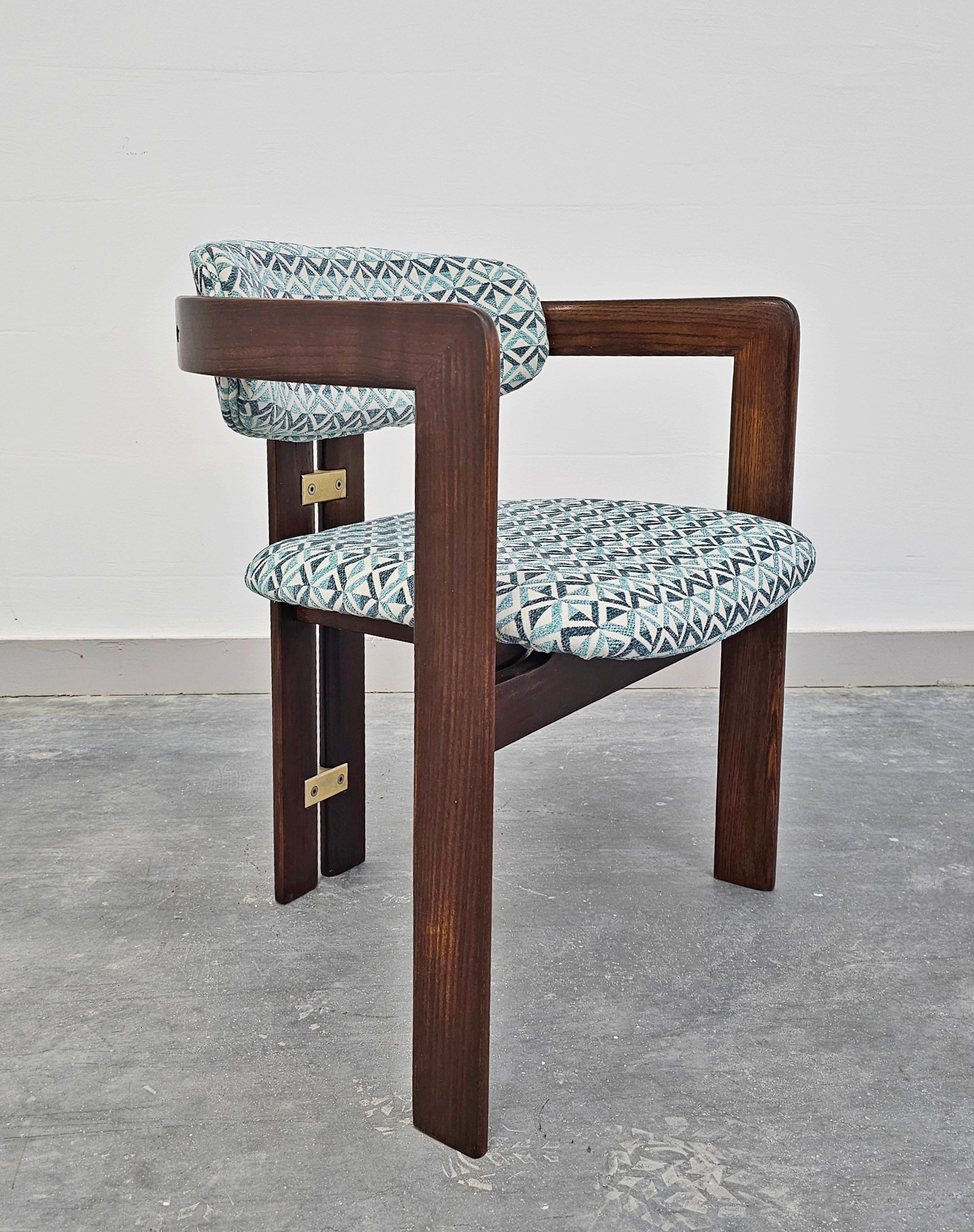 Paire de chaises Pamplona modernes du milieu du siècle dernier conçues par Augusto Savini en vente 6