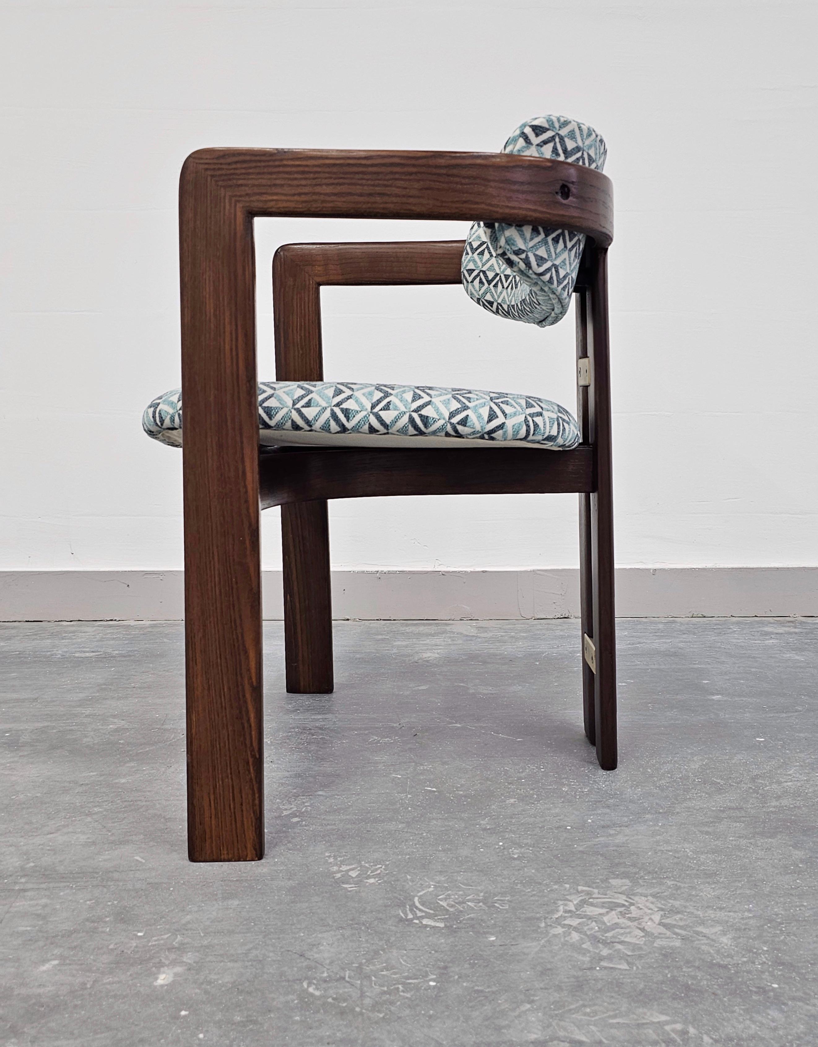 italien Paire de chaises Pamplona modernes du milieu du siècle dernier conçues par Augusto Savini en vente