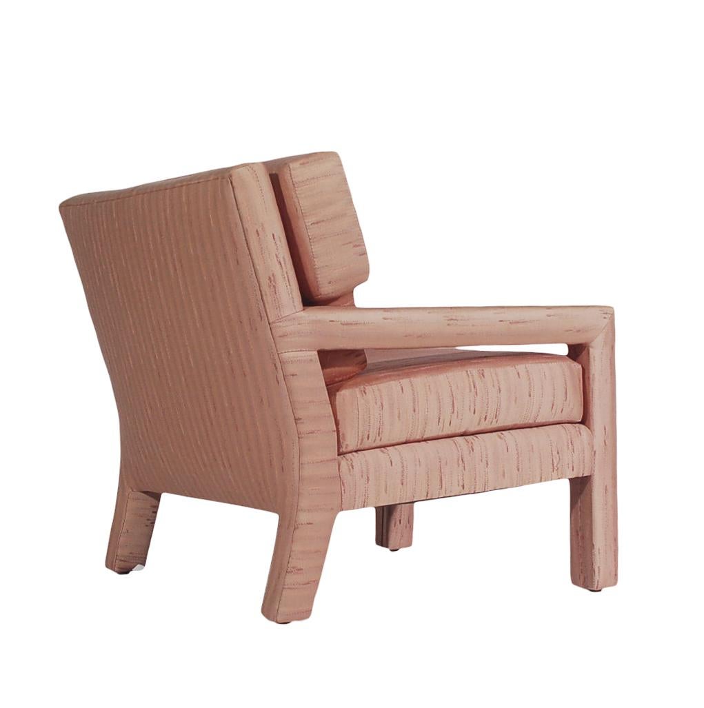 Pair of Mid-Century Modern Parsons Lounge or Club Chairs after Milo Baughman 3
