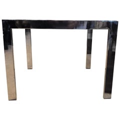 Pair of Mid-Century Modern Parsons Side Tables, Late 20th Century