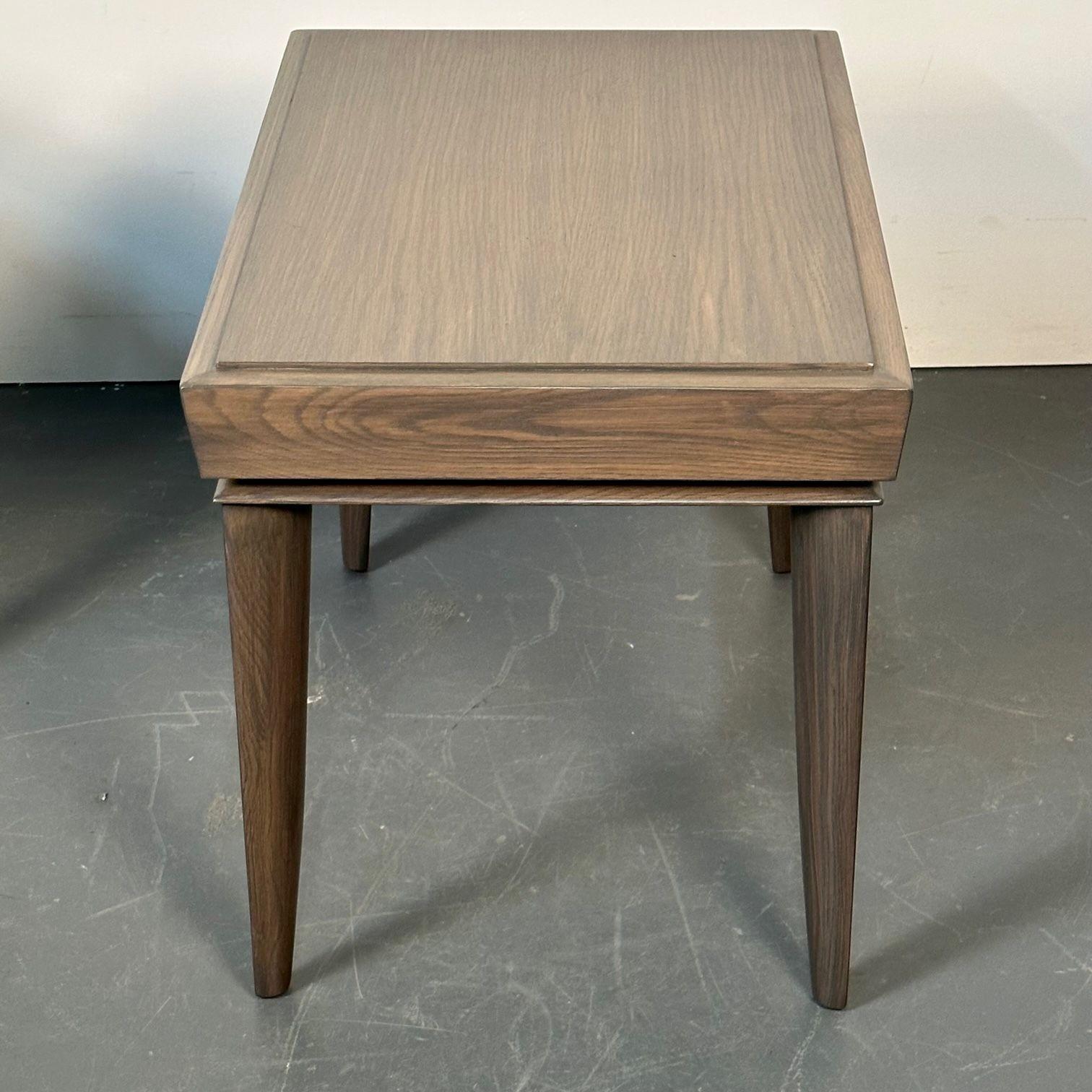 Paire de tables d'appoint Saltman marron signées Paul Frankl, de style moderne du milieu du siècle dernier en vente 6