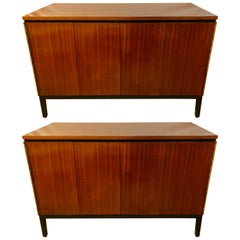 Pair of Mid-Century Modern Paul McCobb for Calvin Chests or Nightstands Ebonized