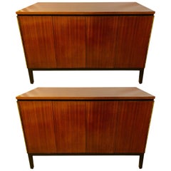Pair of Mid-Century Modern Paul McCobb for Calvin Chests or Nightstands Ebonized