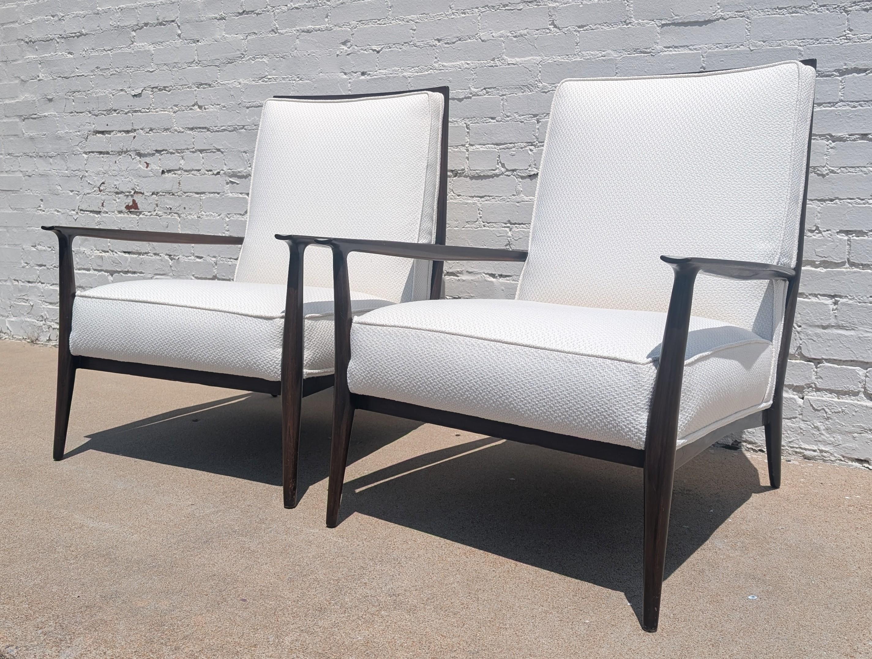 Pareja de sillones de salón Paul McCobb para Directional Modern de mediados de siglo en venta 5