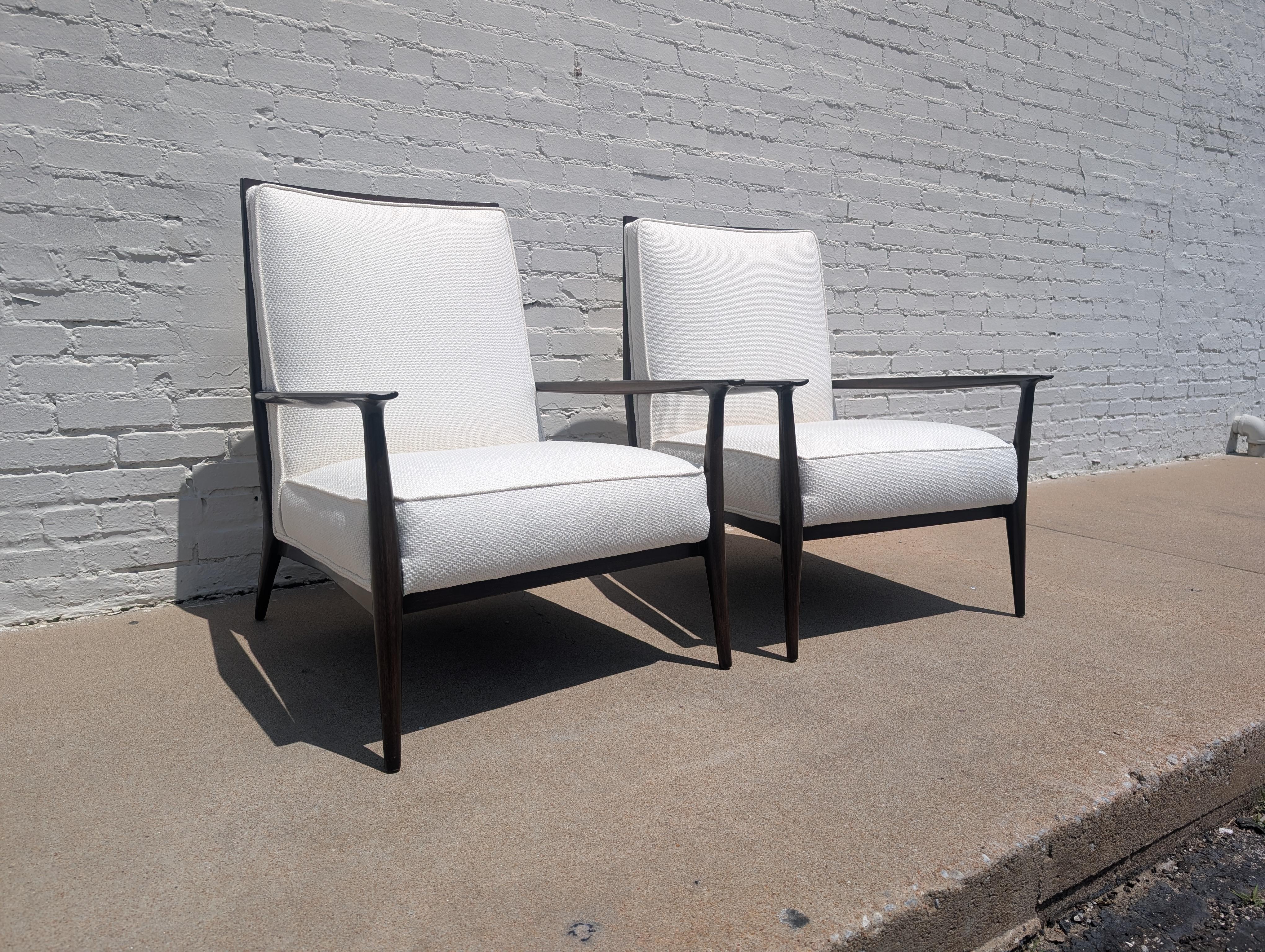 Pareja de sillones de salón Paul McCobb para Directional Modern de mediados de siglo en venta 6