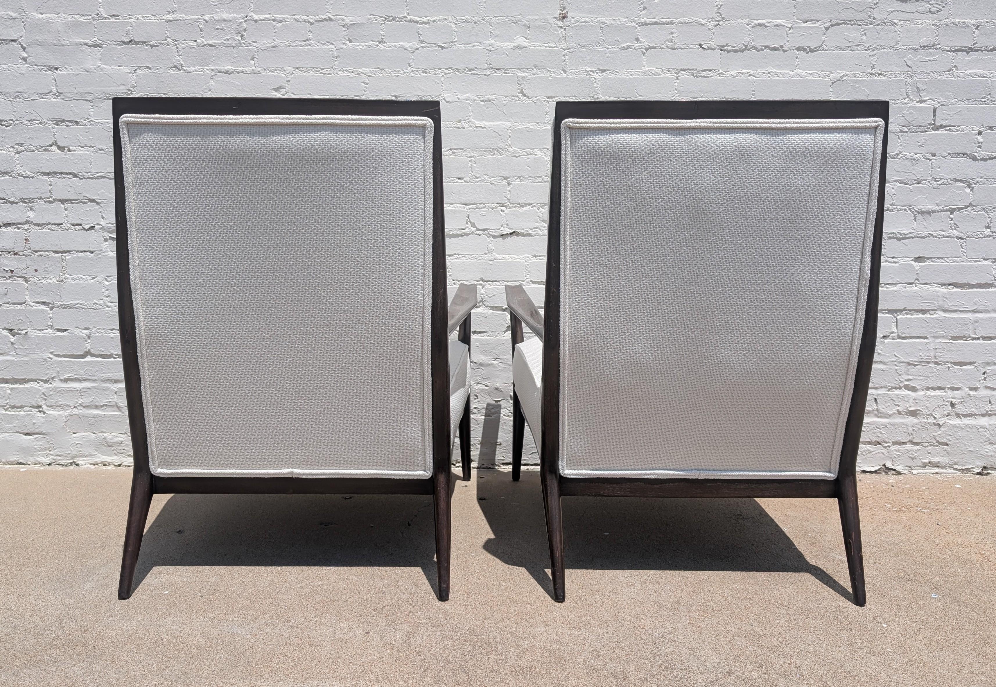 Pareja de sillones de salón Paul McCobb para Directional Modern de mediados de siglo Estadounidense en venta