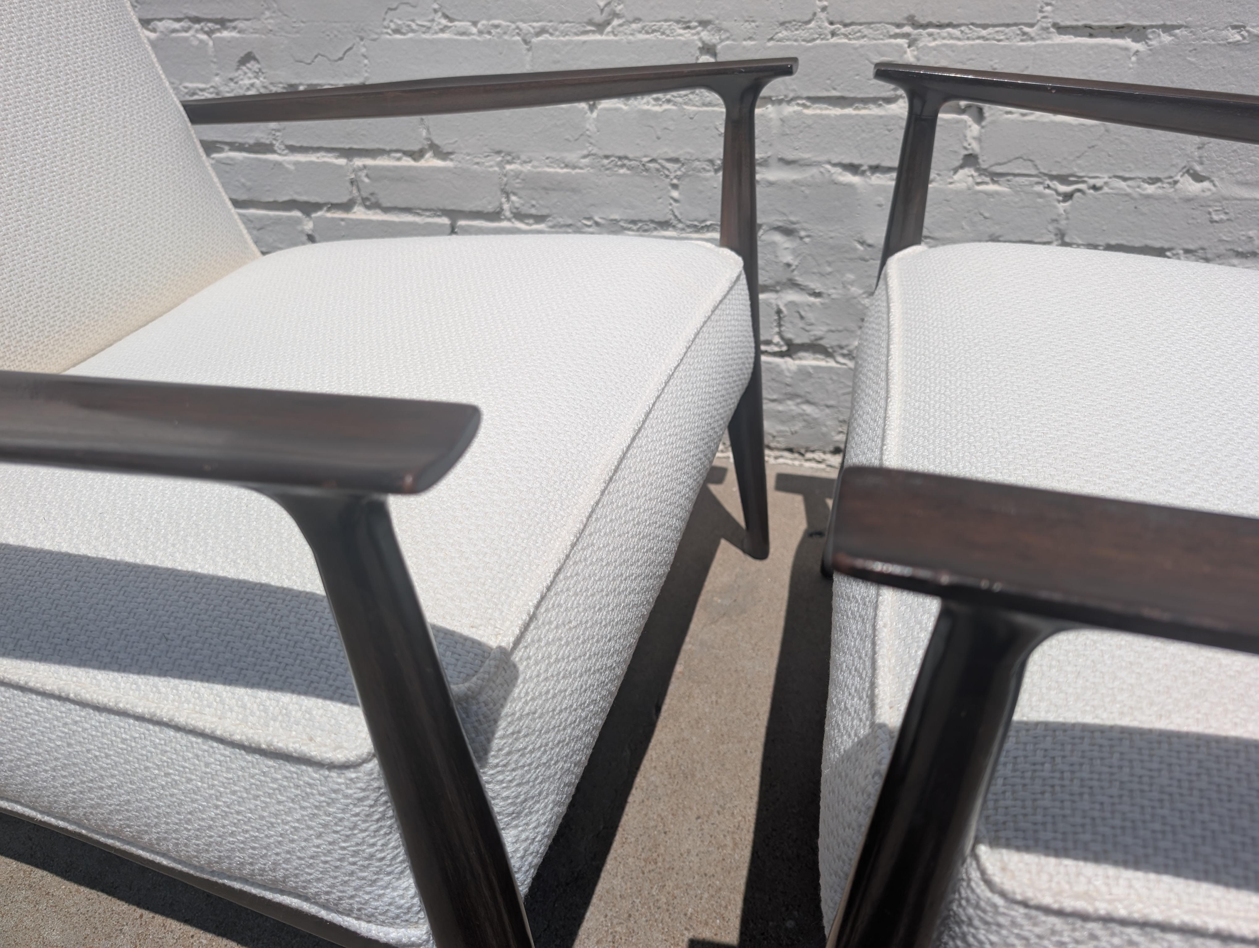 Pareja de sillones de salón Paul McCobb para Directional Modern de mediados de siglo en Bueno estado para la venta en Tulsa, OK