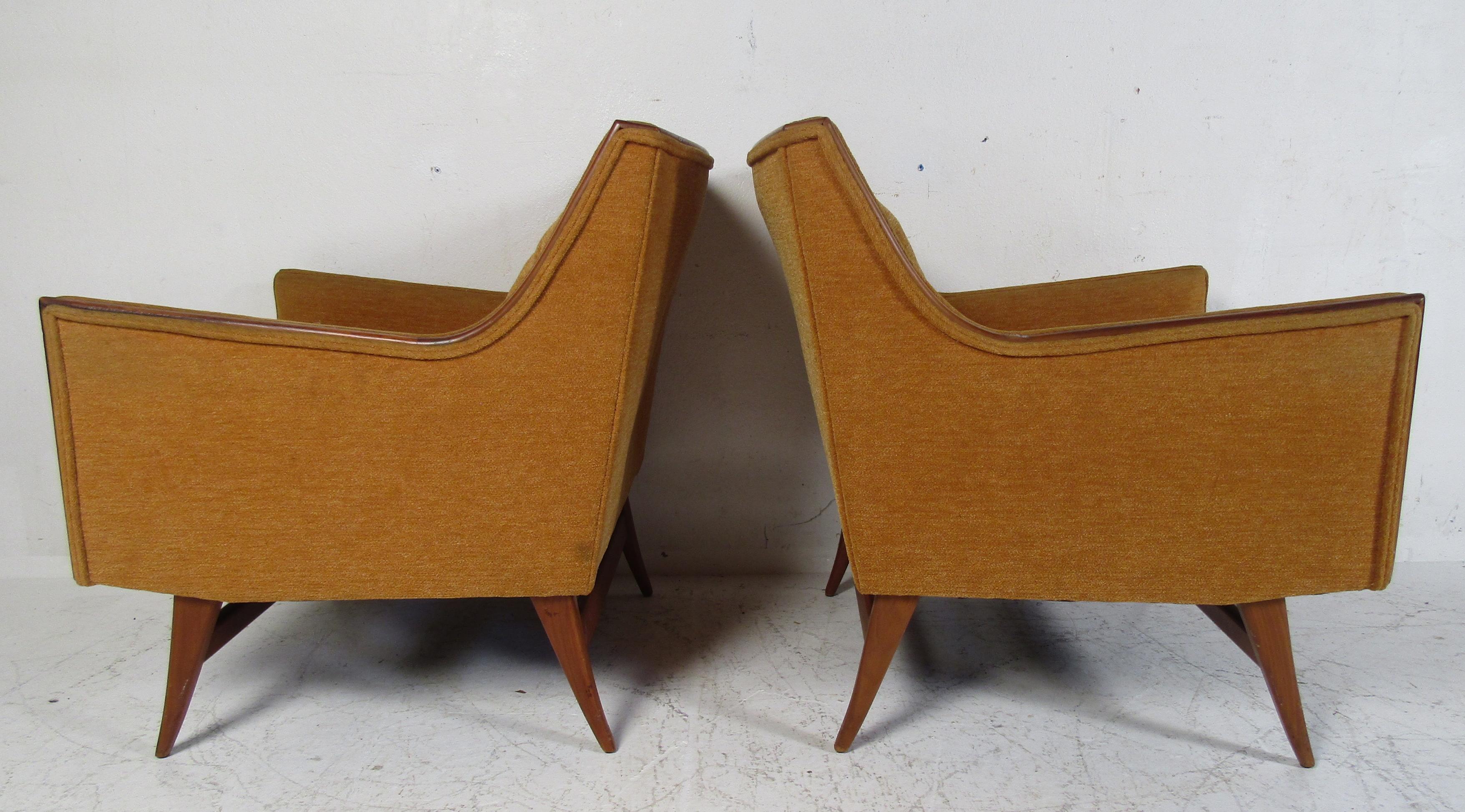 Pair of Mid-Century Modern Paul McCobb Lounge Chairs In Good Condition In Brooklyn, NY