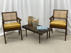 Pair of Mid-Century Modern Pierre Jeanneret Office Chairs, Authentic