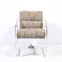 Pair of Mid-Century Modern Pipe Line Chairs in Lucite by Jeff Messerschmidt