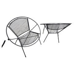 Pair of Mid-Century Modern Radar Lounge Chairs Maurizio Tempestini - Salterini