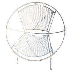 Pair of Mid Century Modern Radar Saucer Chairs by Tempestini for John Salterini