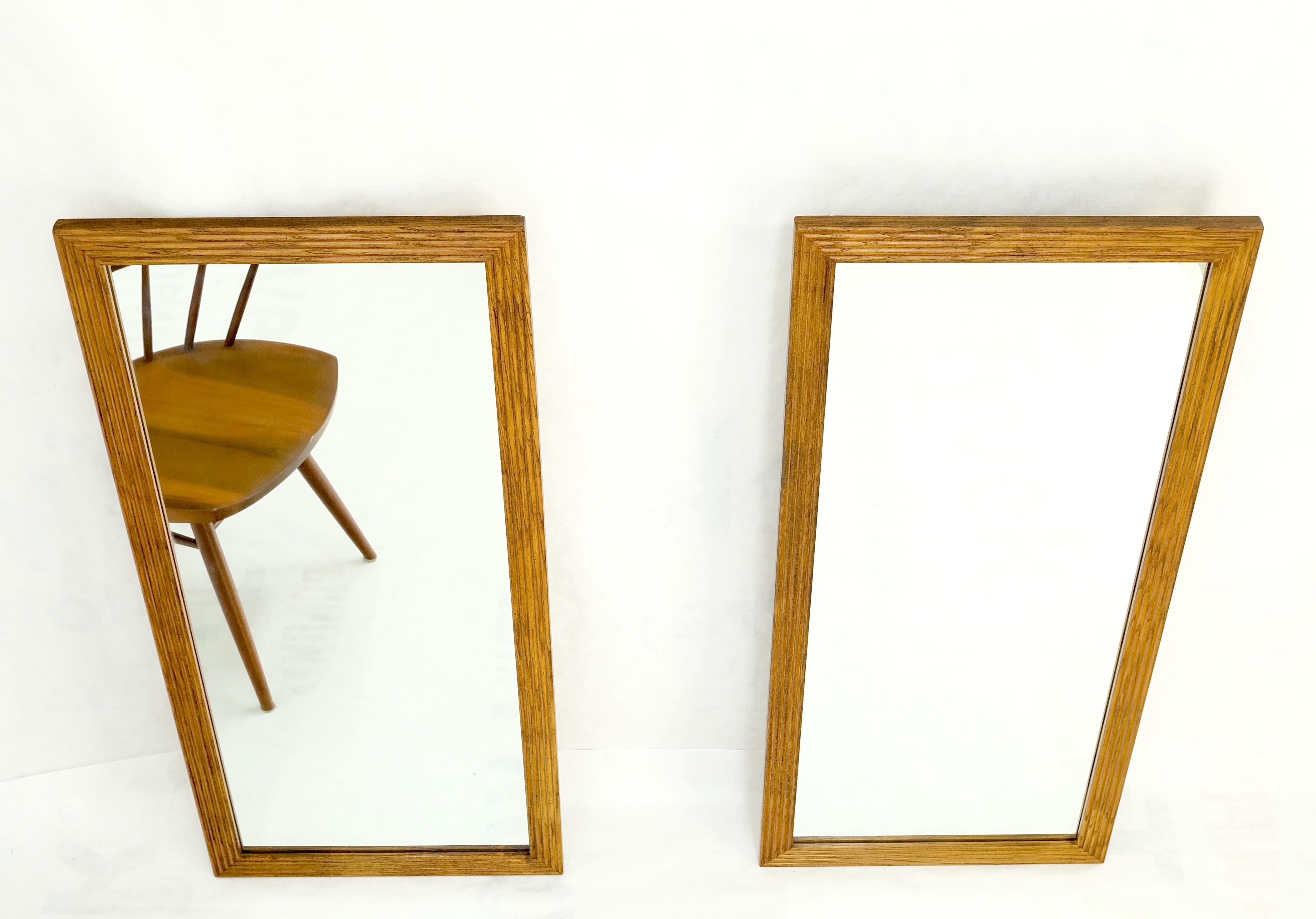 Paire de miroirs muraux rectangulaires modernes du milieu du siècle dernier par Henredon MINT ! en vente 1