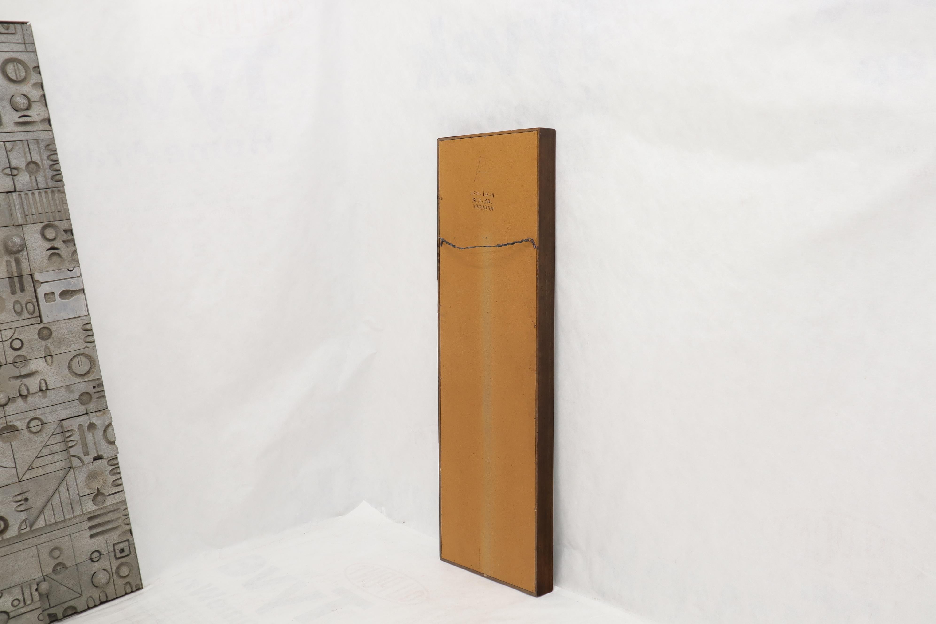 Lacquered Pair of Mid-Century Modern Rectangular Walnut Wall Mirrors For Sale